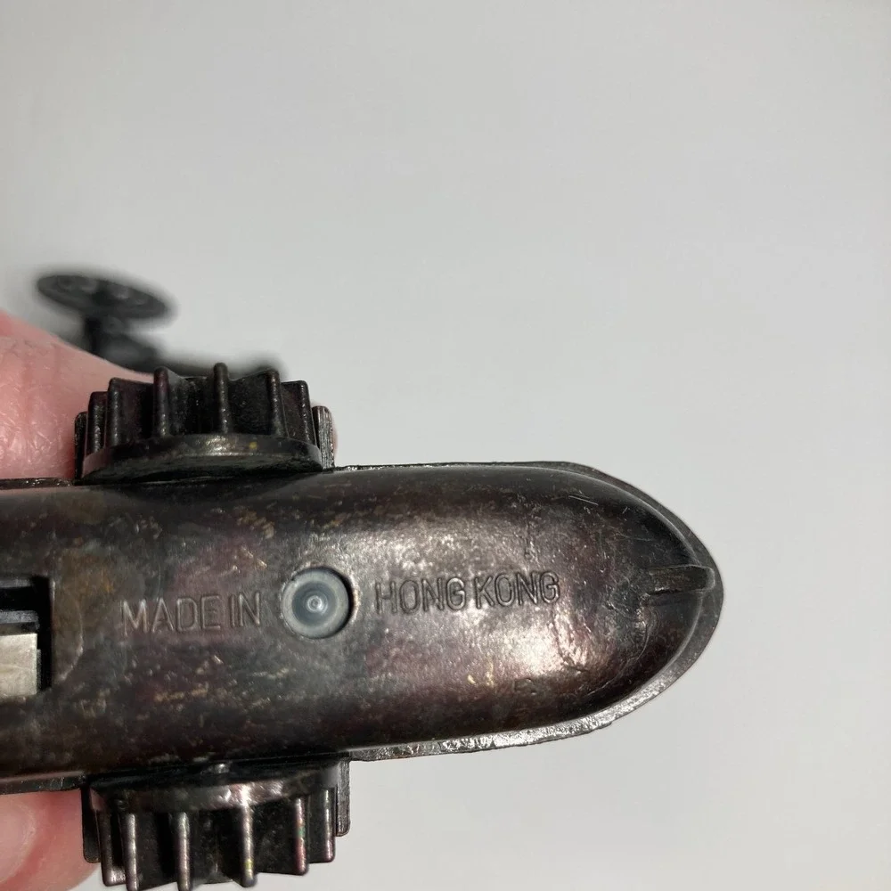 Vintage Metal Pencil Sharpeners Lot‎ of 3 Cannon, Railroad Sign, Steamboat